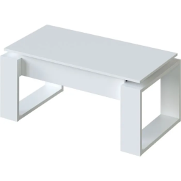 Nova Mesa de centro elevable 105x55x45 cm Melamina blanca MEU8423490266831
