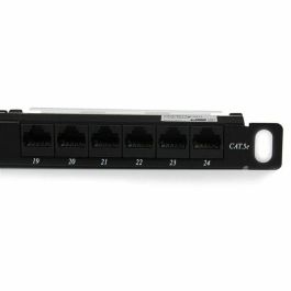 Patch Panel 24 Puertos UTP Categoría 5e Startech PANELHU24 Patch Panel 24 Puertos UTP Categoría 5e Startech PANELHU24