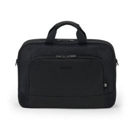 Dicota Maletín Eco Top Traveller BASE Portátil 13-14.1", Poliéster rPET Reciclado Negro, Acolchado HDF, Múltiples Bolsillos