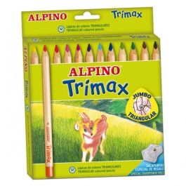 Alpino Lápices de Colores Trimax 177 mm, Estuche con Sacapuntas, Surtidos, 12 Unidades Precio: 8.49999953. SKU: B1ETW68R8X