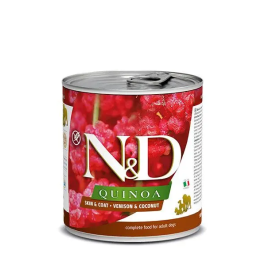 Farmina N&D Dog Quinoa Skin Coat Venado Alimento Húmedo para Perros Adultos Caja 6x285 gr Precio: 19.9899997. SKU: B17JBBCSKQ
