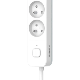 Quarx QUA4004282463153 Regleta 5 Tomas con Cable de 3m y Protección Infantil