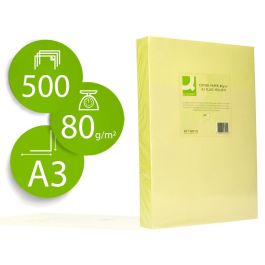 Papel Color Q-Connect Din A3 80 gr Amarillo Neon Paquete De 500 Hojas Precio: 44.79000009. SKU: B13HWWDWL6