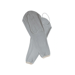 Faru Manguito para Soldador de Cuero al Cromo, Puño Elástico y Cordón, Protección Brazo, 110x135x360 mm