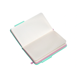 Antartik Cuaderno A6 Tapa Dura Hojas Cuadriculadas Rosa y Turquesa 100 Hojas 80gr FSC