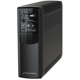 PowerWalker VI 800 CSW SAI Line-Interactive 800VA/480W con Onda Senoidal Pura, AVR y 2 Puertos USB 2.1A para Hogar/Oficina