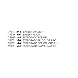 Vileda Expositor "Momentos" incluye bayetas y estropajos (Microfibra Universal, Ultra Fresh, Salvauñas Plus)