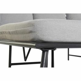 Sofa Terraza Y Jardin DKD Home Decor Negro Gris 170 x 86 x 196 cm Set de 2