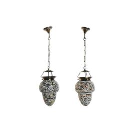 Lámpara de Techo DKD Home Decor Cristal Metal Multicolor 25 W 20 x 20 x 28 cm (2 Unidades) Precio: 44.5000006. SKU: S3043728