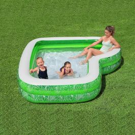 Bestway Piscina Hinchable 2 Camaras Tropical 231x231x51 cm +6 Años Jardin 54336