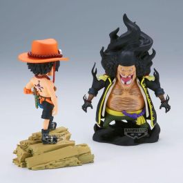 Banpresto BP29382P Figura One Piece World Collectable Log Stories Portgas D. Ace Vs Marshall D. Teach 8 cm