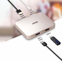 Aten USB-C 4K Ultra Mini Dock with Power Pass-through Aten USB-C 4K Ultra Mini Dock with Power Pass-through