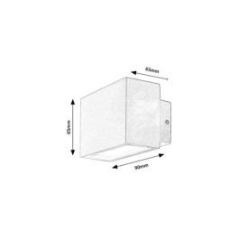 RABALUX RAB-77074 Aplique de Pared Exterior Moderno Mataro LED 7W 580Lm 4000K Luz Natural IP54 Blanco Aluminio Cristal RABALUX RAB-77074 Aplique de Pared Exterior Moderno Mataro LED 7W 580Lm 4000K Luz Natural IP54 Blanco Aluminio Cristal