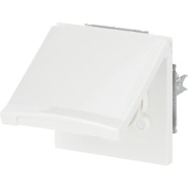 BUSCH-JAEGER 2CKA002064A0289 Enchufe para Exterior Tapa Abatible UP Alpinweiß Mate IP44