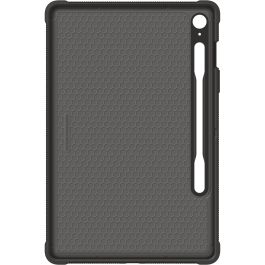 Samsung EF-RX510 Funda Outdoor para Galaxy Tab S9 FE 10.9", Resistente a Golpes, con Portabolígrafo - Titanio/Negro