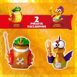Barco del Kraken de Piratix Shark Treasure, incluye 2 piratix exclusivos, 1 moneda exclusiva, 2 accesorios y 6 monedas gold