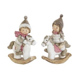 Figura DKD Home Decor Multicolor 4.8 x 12.5 x 8.8 cm (2 Unidades)