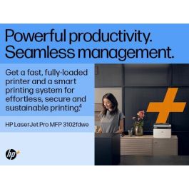 HP Impresora Láser Multifunción LaserJet Pro MFP 3102fdw - Impresión, Escaneo, Copia