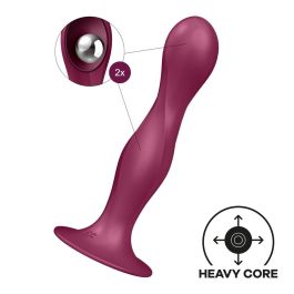 Satisfyer Dildo Double Ball-R Rumbly Kinetic Sensation Color Rojo