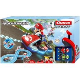 Carrera Pista de Carreras Nintendo Mario Kart, incluye 2 coches Mario y Yoshi, 2.4 metros, 2 jugadores +3 años