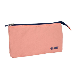 Milan Bolso Escolar Portatodo 1918 Collection Rosa con 3 Cremalleras y 5 Compartimentos 215x125x35 mm Precio: 12.68999963. SKU: S8413199