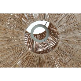 DKD Home Decor Pantalla Balines de Lámpara Yute y Metal Natural 40x40x30 cm
