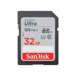 SanDisk Tarjeta de Memoria Ultra 32GB SD HC UHS-I SDXC/ Clase 10/ 120MBs SDSDUN4-032G-GN6IN Precio: 16.50000044. SKU: S0230597