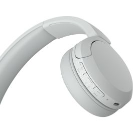 Sony WH-CH520 Auriculares Inalámbricos Bluetooth con Micrófono, Supraaurales, hasta 50h Batería, Blancos