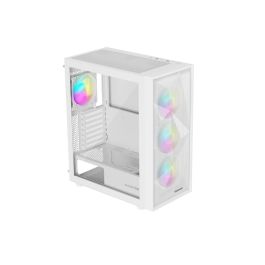 Genesis Diaxid 605 Caja Midi Tower ATX, Micro-ATX, Mini-ITX, Panel Frontal Malla, Panel Lateral Cristal Templado, Color Blanco