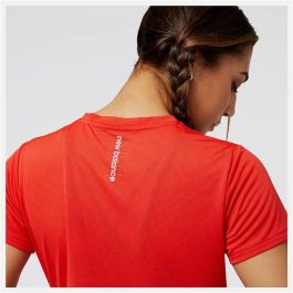 Camiseta de Manga Corta Mujer New Balance WT23222_TRD Rojo (XS)