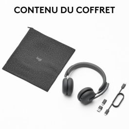 Logitech Zone Wireless 2 Auriculares Inalámbricos con Cancelación de Ruido Híbrida y Claridad de Llamada Avanzada, Batería Reemplazable