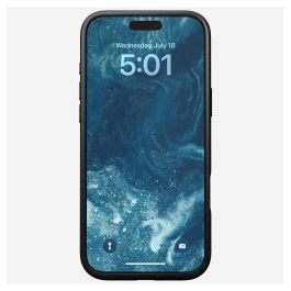 Nomad NM01693185 Modern Leather Case con Aluminio y MagSafe para iPhone 16 Pro Max (6.9") - Funda Protectora Resistente a Caídas, Negro