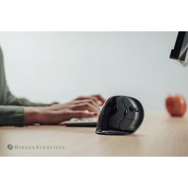 Evoluent D Ratón Vertical para Diestros, 6 Teclas, Tamaño Pequeño, USB, Negro