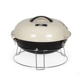 Livoo DOC301 Barbacoa de Carbón Portátil Ø34 cm, Parrilla Cromada, Acero Esmaltado, Champán y Negro Precio: 46.78999941. SKU: B18XY67LA9