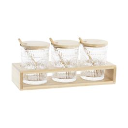 Azucarero Basicos DKD Home Decor Natural Transparente 10 x 13.5 x 28 cm Set de 3 Precio: 20.50000029. SKU: S3041405