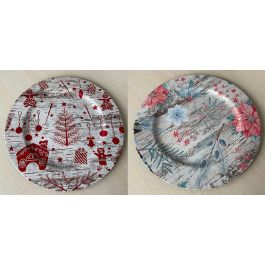 DKD Home Decor Centro Mesa Navidad Tradicional Multicolor 33 x 33 x 2 cm (12 Unidades) Precio: 30.50000052. SKU: B1BAMW45X9