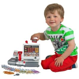 Klein Caja registradora táctil Centro Comercial con escáner, balanza, luz, sonido, calculadora real, billetes y monedas para niños 3+ años