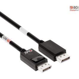 Club3D Cable DisplayPort 2.1 VESA DP80 Certificado, 1.2m, Macho/Macho, 4K240Hz, 8K60Hz, 10K30Hz, Negro