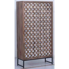 Armario Indio DKD Home Decor Natural Plateado 38 x 170 x 93 cm