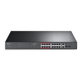 TP-Link TL-SL1218MP Switch PoE No Administrado Gigabit Ethernet 1U Negro con 16 Puertos PoE+ y 2 Puertos Gigabit Precio: 154.4999995. SKU: B1EDSALL7V