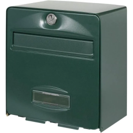 Burg-Wächter Buzón Balthazar Mini BUR3572010504351 Muro Acero Galvanizado Verde Fabricado en Francia