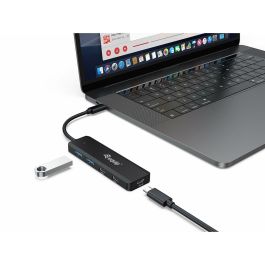 Equip Hub USB-C 3.2 Gen1 2xUSB-C 2xUSB-A Conector Alimentacion USB-C 5V/2A