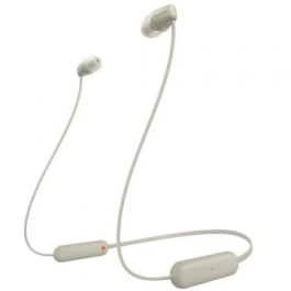 Sony WI-C100 Auriculares Inalámbricos Intrauditivos con Micrófono, Bluetooth y 25h de Batería, Color Beige Precio: 31.78999967. SKU: S0441570