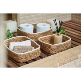 Privilege Set de 3 Cestas de Mimbre Rectangulares - 26x20 cm, 23x17 cm, 20x15 cm (4 Cajas)
