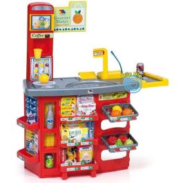 Molto Supermercado con 20 accesorios y carrito de la compra. Scanner con sonido. 103 cm
