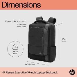 Mochila HP Renew Executive para Portátiles hasta 16"/ Negra Mochila HP Renew Executive para Portátiles hasta 16"/ Negra
