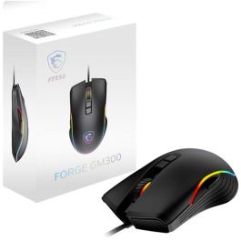 MSI GM300 Ratón Gaming Forge, Ambidextro, Óptico, USB, 7200 DPI, Negro