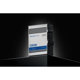 Teltonika Networks TSW200 Switch Industrial No Gestionado PoE+ 8 Puertos Gigabit Ethernet y 2 SFP Fibra Óptica, Raíl DIN, Sin Fuente Alimentación