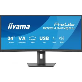 Iiyama XCB3494WQSU-B1 Monitor curvo de 34" UWQHD, panel VA, 21:9, flicker-free, luz azul reducida