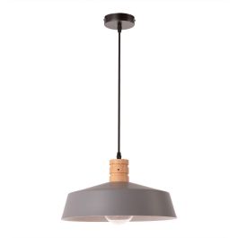 Madan SKD-P80019 Lámpara Colgante de Metal, Diseño Industrial Moderno, E27 LED, Cable Regulable en Altura para Hogar y Comercio